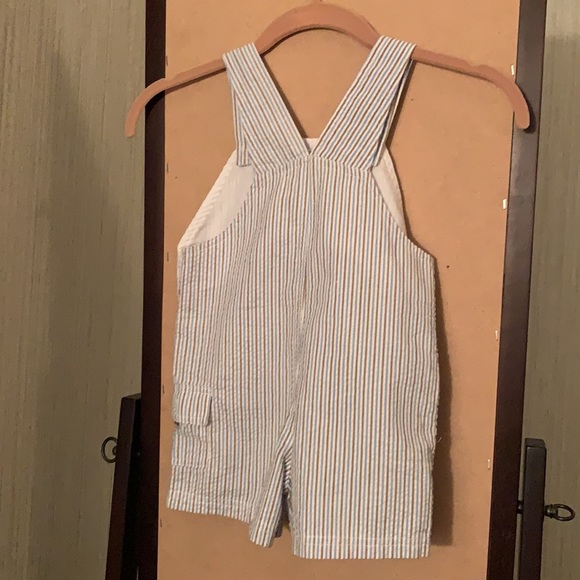 Little Boys Smocked overalls - Picture 2 of 3
